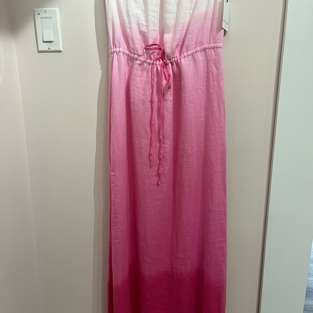 Bella Dahl Pink Strapless Sundress Resort Wear